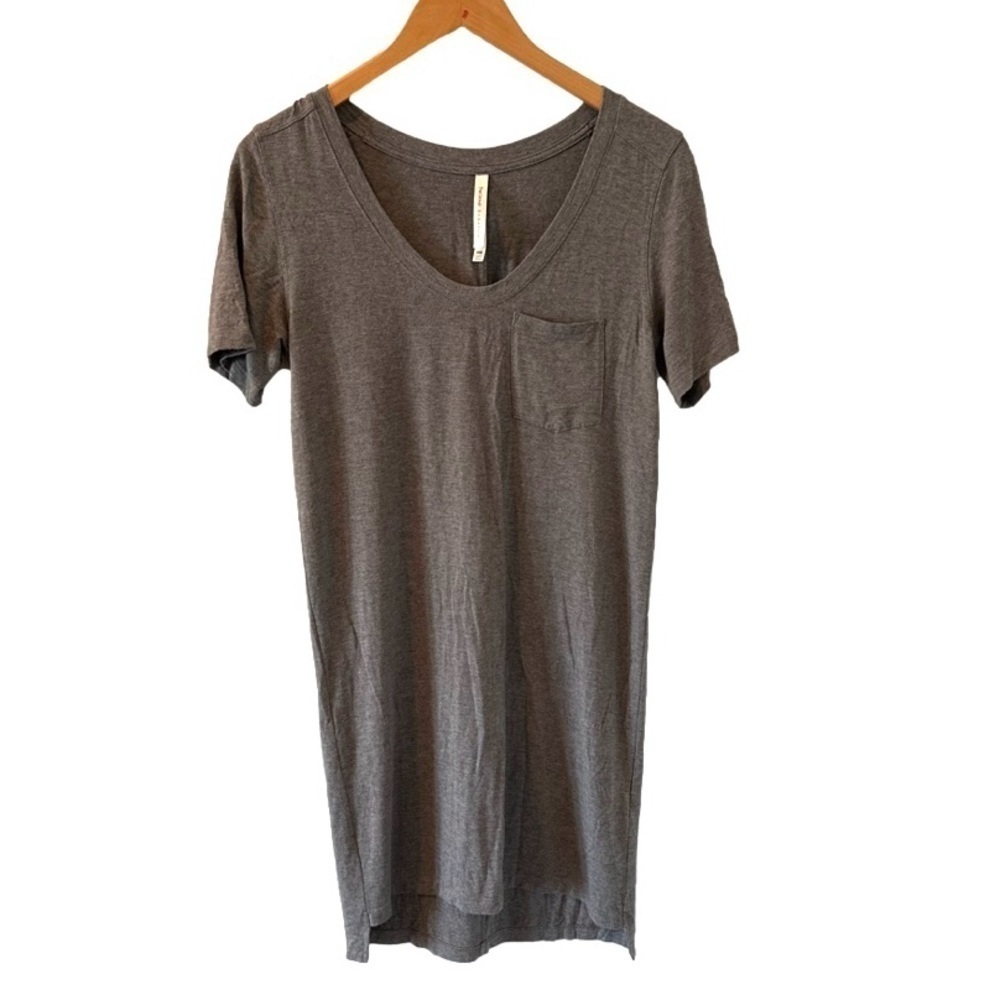 Babaton tshirt dress with pocket gray size xxs